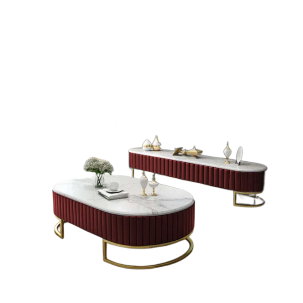 "Elegance Curve" Coffee Table & Console Set